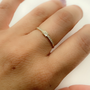 14K Gold Diamond Ring.